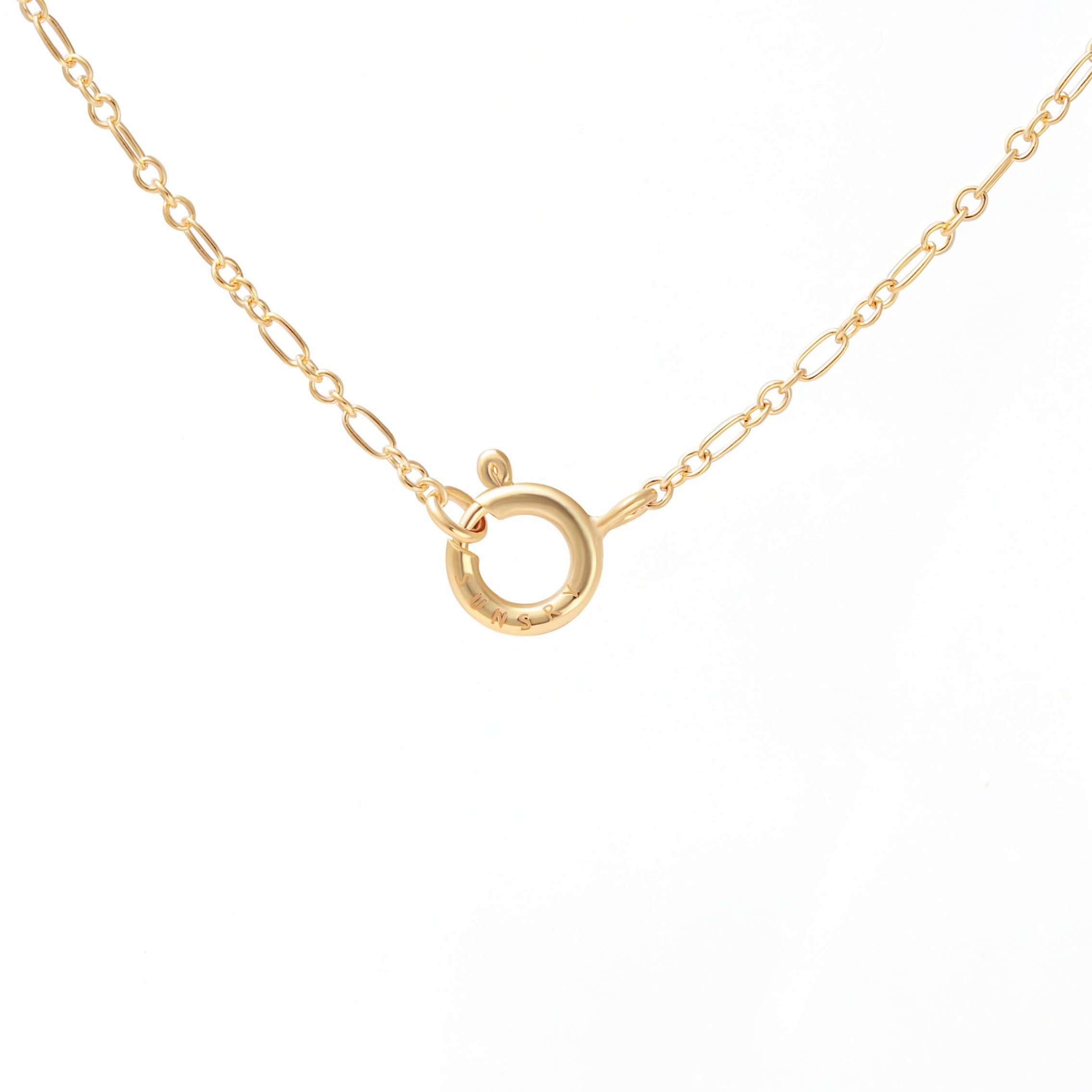 Niah Necklace - Agate Moss Gold