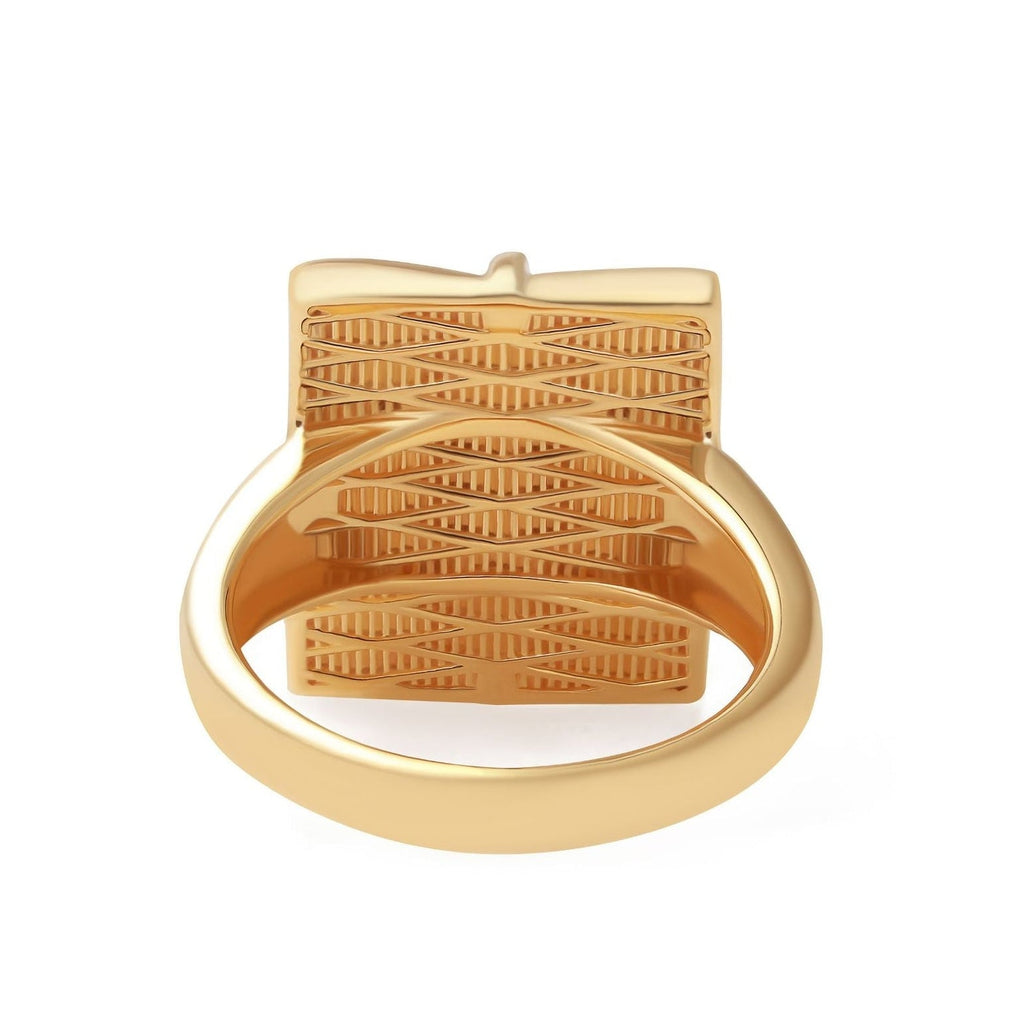 Niah Ring - Agate Moss Gold